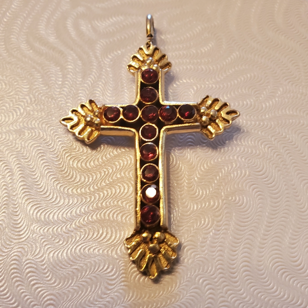 Garnet Antique Cross